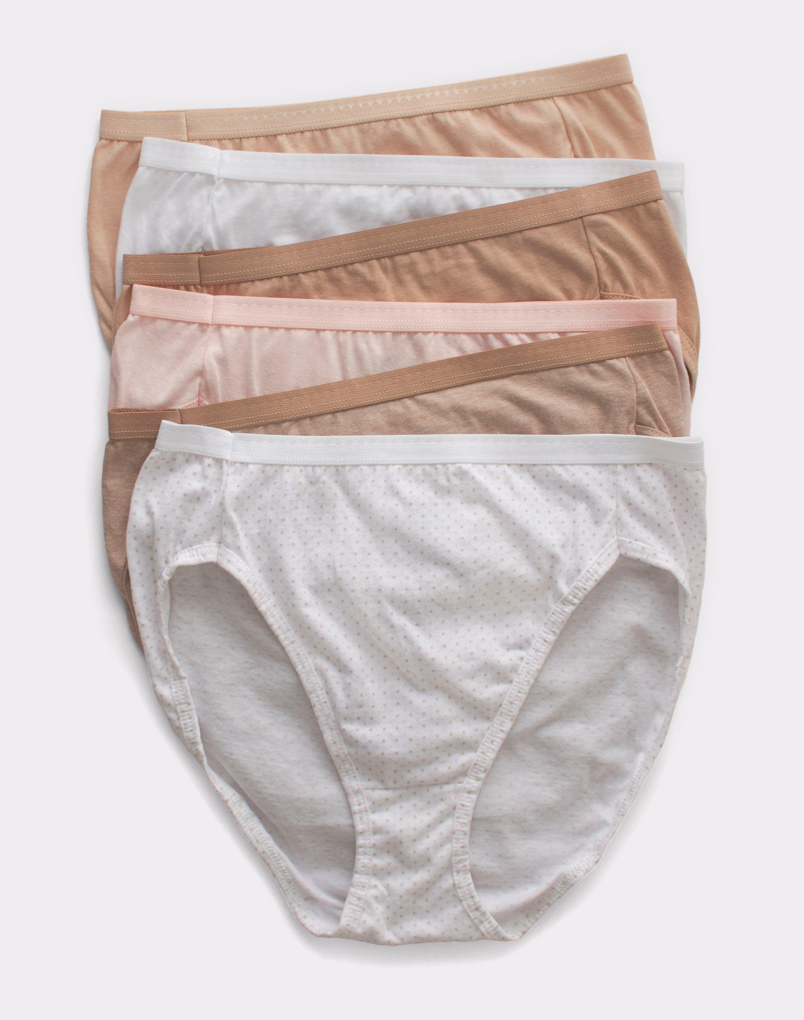 Buy Hanes Women's Ultimates Brief Panties White, 8 (Pack of 4) at