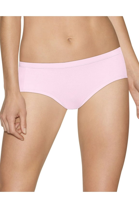 Ultimate Women's CofortSoft Waistband Cotton Stretch Hipster Underwear, 4-Pack