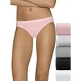 thumbnail image 1 of Hanes Ultimate® Women's Comfort Cotton Bikini Panties 5-Pack Pink White 6, 1 of 3