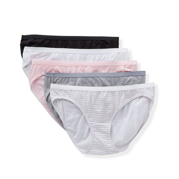 Hanes Ultimate Women's Comfort Cotton Bikini Underwear, 5+1 Pack