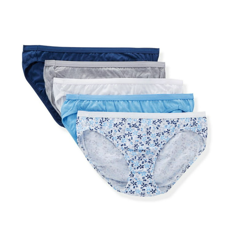 Hanes Ultimate Women's Comfort Cotton Bikini Underwear, 5+1 Pack 