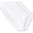 thumbnail image 1 of Hanes Ultimate Women's Comfort Cotton Hi-Cut Underwear, 5-Pack, 1 of 2