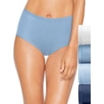 thumbnail image 1 of Hanes Ultimate® Women's Comfortsoft® Briefs 4-Pack White/Denim/Blue Teal/Royal Blue 7, 1 of 2