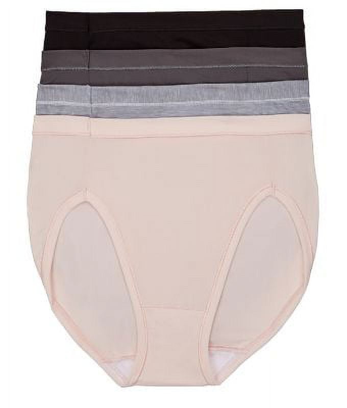 Hanes Ultimate® Cool Comfort® Women's Hi-Cut Panties 4-Pack White