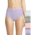 thumbnail image 1 of Hanes Ultimate Women's High-Waisted Brief Underwear, 4-Pack White/Silver Shadow/Ballerina Slipper/Misty Lilac 9, 1 of 6