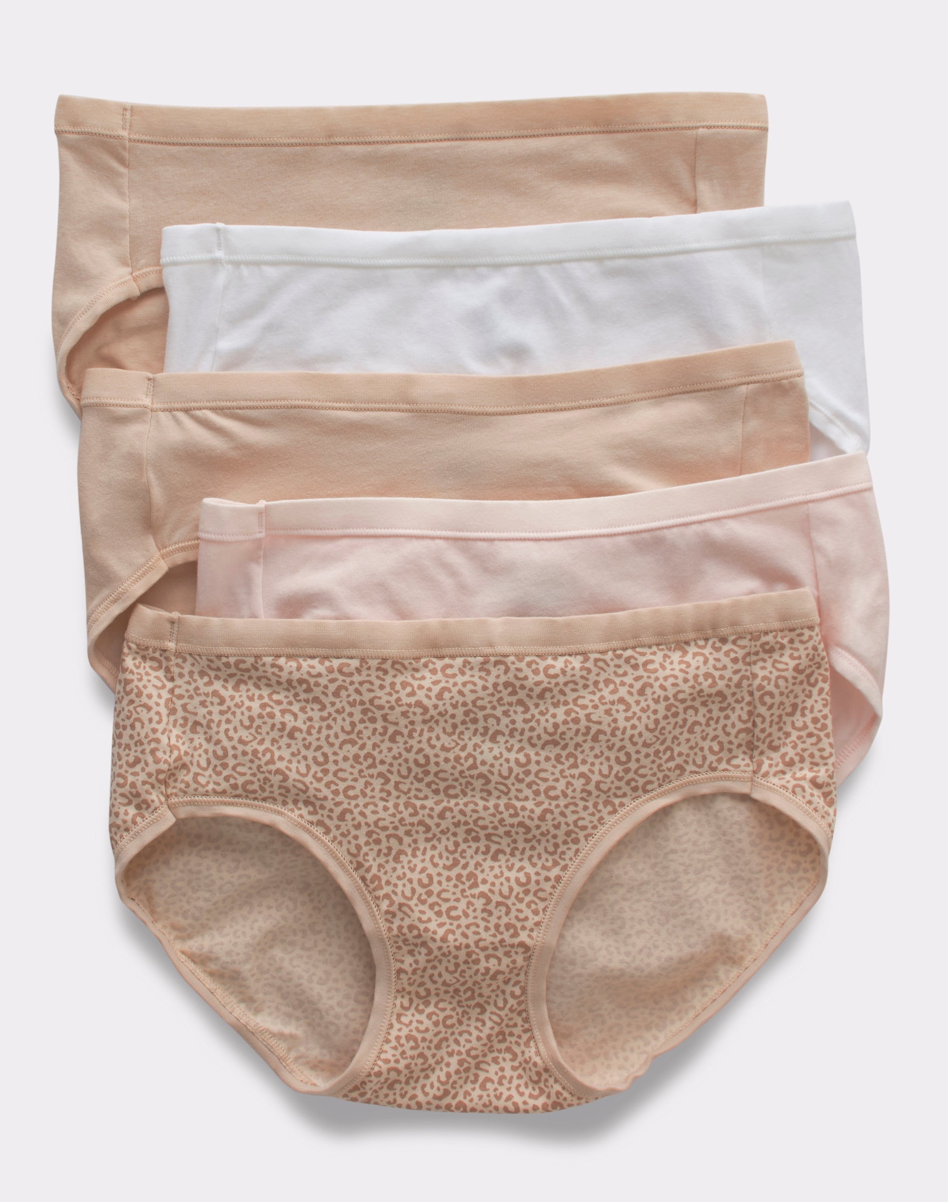Hanes Ultimate Women's Hipster Panties 5-Pack, Stretch Cotton, Pure ...