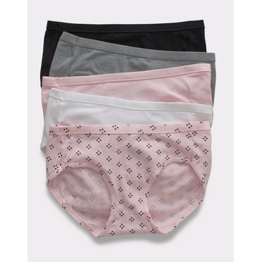 Hanes Ultimate Women’s Hipster Underwear 5-Pack ComfortSoft Wicking Soft Stretchy
