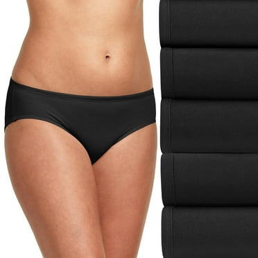 Hanes Ultimate Women’s Hipster Underwear 5-Pack ComfortSoft Wicking Soft Stretchy