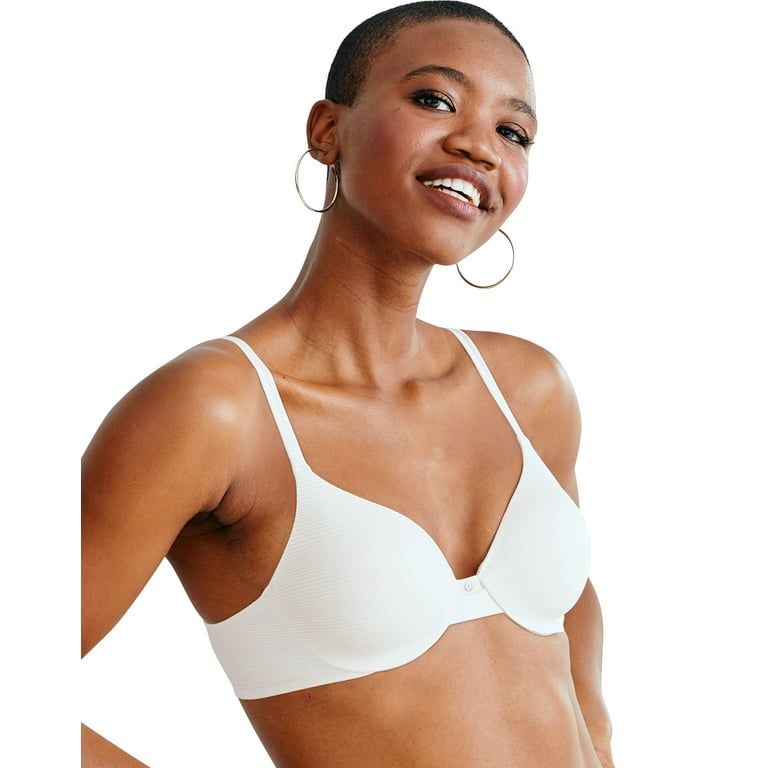 Hanes Ultimate Women's Underwire Bra with T-Shirt Softness White 34D