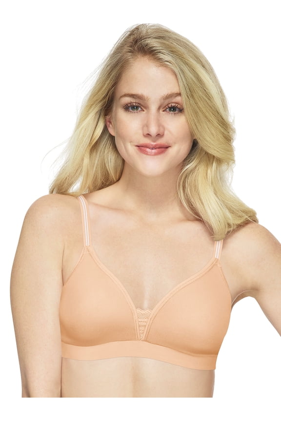 Ultimate Women's Unlined Wireless Bra with T-Shirt Softness Soft Taupe S