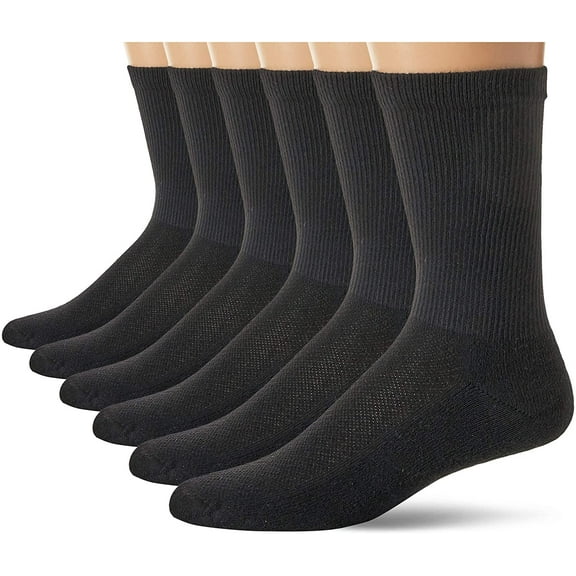Hanes Ultimate mens 6-pack X-temp Crew Socks