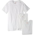 thumbnail image 1 of Hanes Ultimate mens Control Crew Neck - Multiple Packs Available undershirts, White 3 Pack, 3X-Large US, 1 of 4