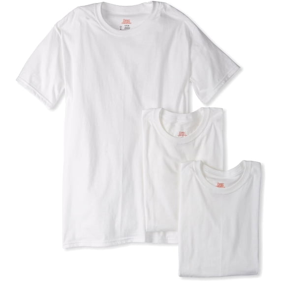 Hanes Ultimate mens Control Crew Neck - Multiple Packs Available undershirts, White 3 Pack, 3X-Large US