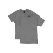 Hanes 2-Pack T-Shirt Beefy-T Adult Pocket Short Sleeve 100% Ringspun Cotton