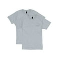 thumbnail image 1 of Hanes 2-Pack T-Shirt Beefy-T Adult Pocket Short Sleeve 100% Ringspun Cotton, 1 of 3