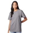 thumbnail image 1 of Hanes Unisex Authentic Short Sleeve T-Shirt 100% Cotton Jersey Classic Fit Solid Color Tee (Oxford-Grey, 4XL), 1 of 7
