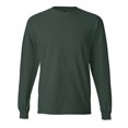 thumbnail image 1 of Hanes Unisex Beefy-T Long Sleeve T-Shirt, Crewneck Tee Shirts 100% Ring-spun Cotton Long Tees (Deep Forest , 3XL), 1 of 8