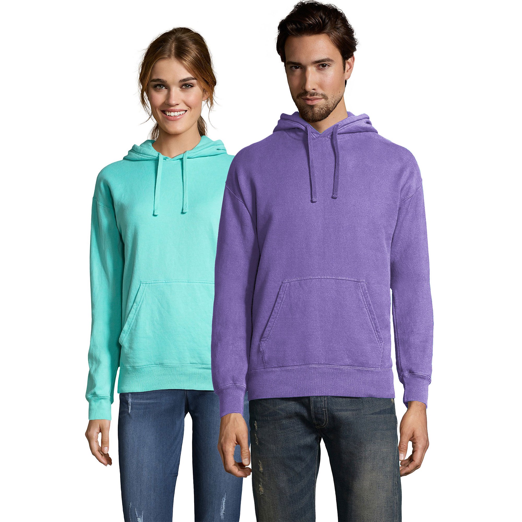 Hanes Unisex ComfortWash® Garment Dyed Fleece Hoodie Sweatshirt Lavender S  - Walmart.com