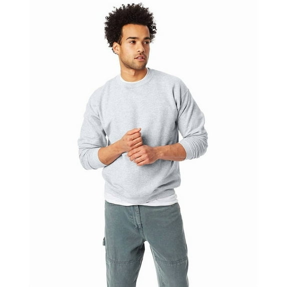 Hanes Unisex Ecosmart Crewneck Sweatshirt - ASH - M