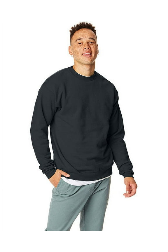 Unisex Ecosmart Crewneck Sweatshirt - BLACK - XL