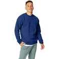 thumbnail image 1 of Hanes Unisex Ecosmart Crewneck Sweatshirt - DEEP ROYAL - S, 1 of 2