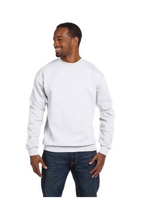Unisex Ecosmart Crewneck Sweatshirt - WHITE - 2XL
