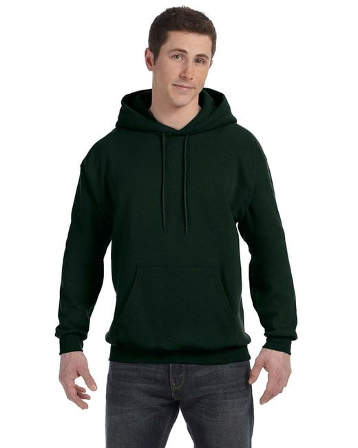 Hanes Unisex Ecosmart Pullover Hooded Sweatshirt - DEEP FOREST - S