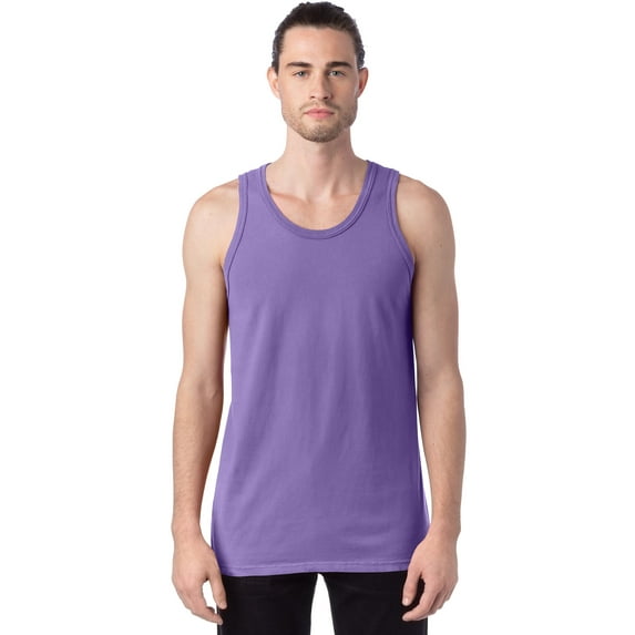 Hanes Tank Unisex Garment Dyed Cotton Sleeveless Tee Classic Perfect Fit S-3XL
