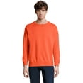 thumbnail image 1 of Hanes Unisex Garment Dyed Fleece Sweatshirt Solar Crimson M, 1 of 7