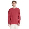 thumbnail image 1 of Hanes Unisex Garment Dyed Long Sleeve Cotton T-Shirt Crimson Fall 3XL, 1 of 7