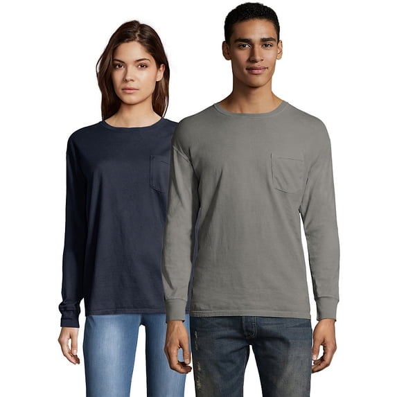 Comfortwash Men's Garment Dyed Long Sleeve Pocket Tee