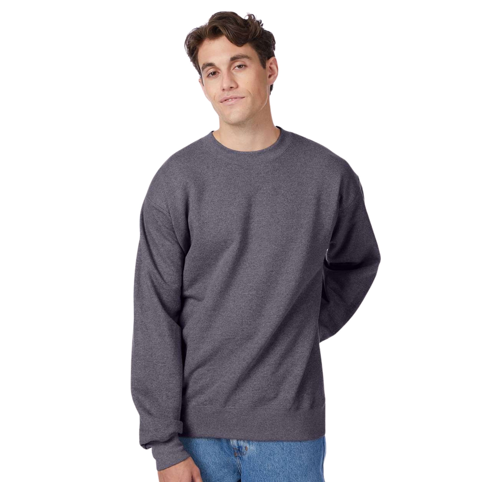 Hanes Unisex Ultimate Cotton Crewneck Sweatshirt 90/10 Cotton