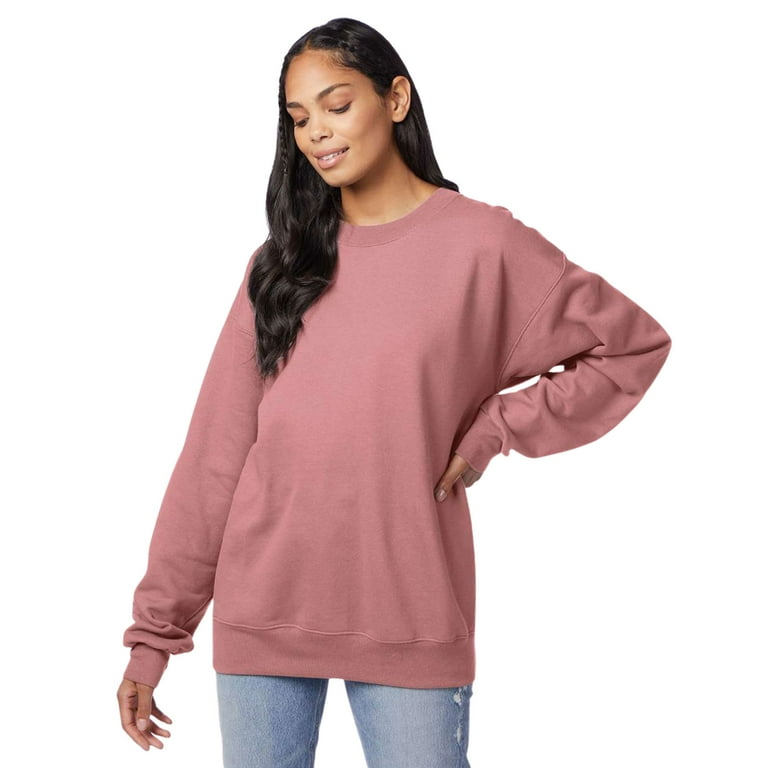Hanes Unisex Ultimate Cotton Crewneck Sweatshirt 90/10 Cotton