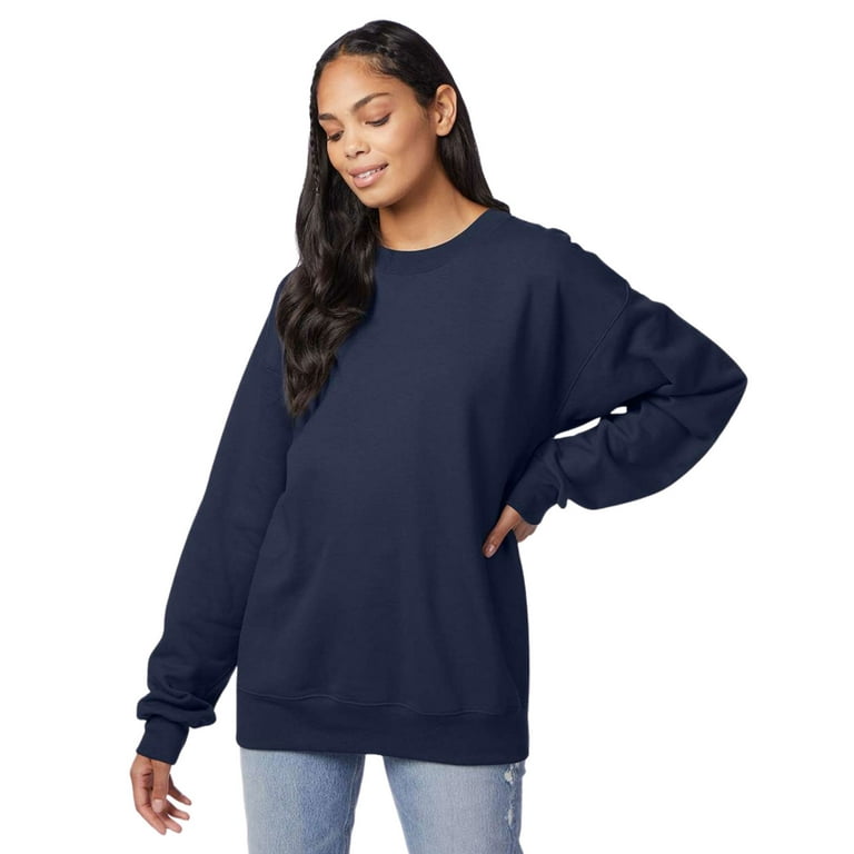 Hanes Unisex Ultimate Cotton Crewneck Sweatshirt 90/10 Cotton