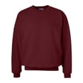 thumbnail image 1 of Hanes Unisex Ultimate Cotton Crewneck Sweatshirt, Soft Warm Fleece Pullover, Maroon, 2XL, 1 of 4