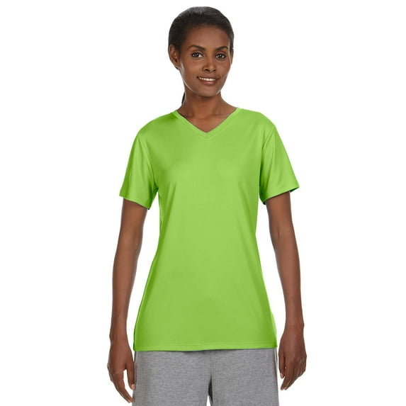 Hanes V-Neck T-Shirt (483V) Neon Lime, 3XL