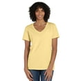 thumbnail image 1 of Hanes V-Neck T-Shirt Women's Garment Dyed Short Sleeve Tee Ringspun Cotton, 1 of 7