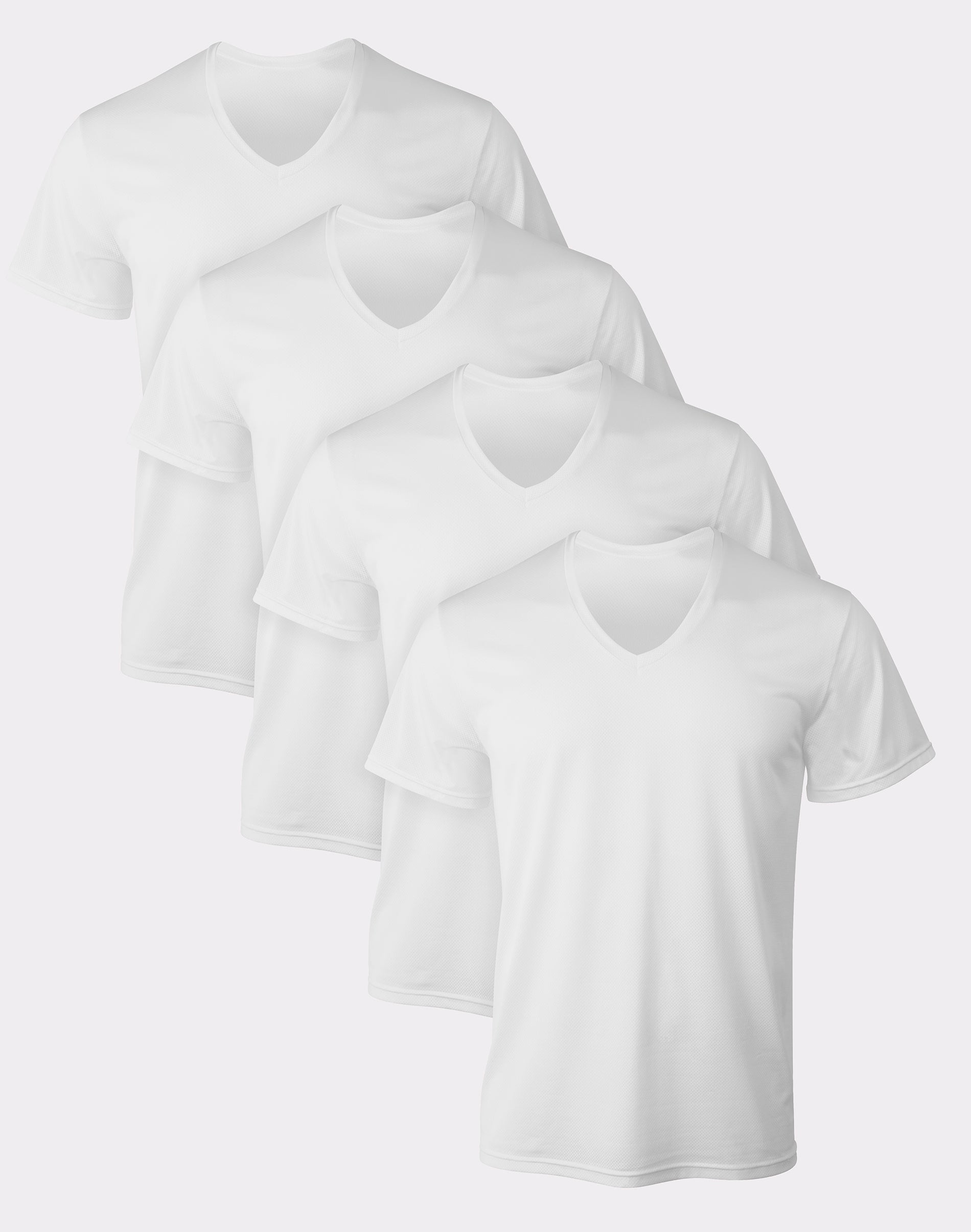 Hanes Ultimate Men's X-Temp Mesh V-Neck Undershirt 4-Pack