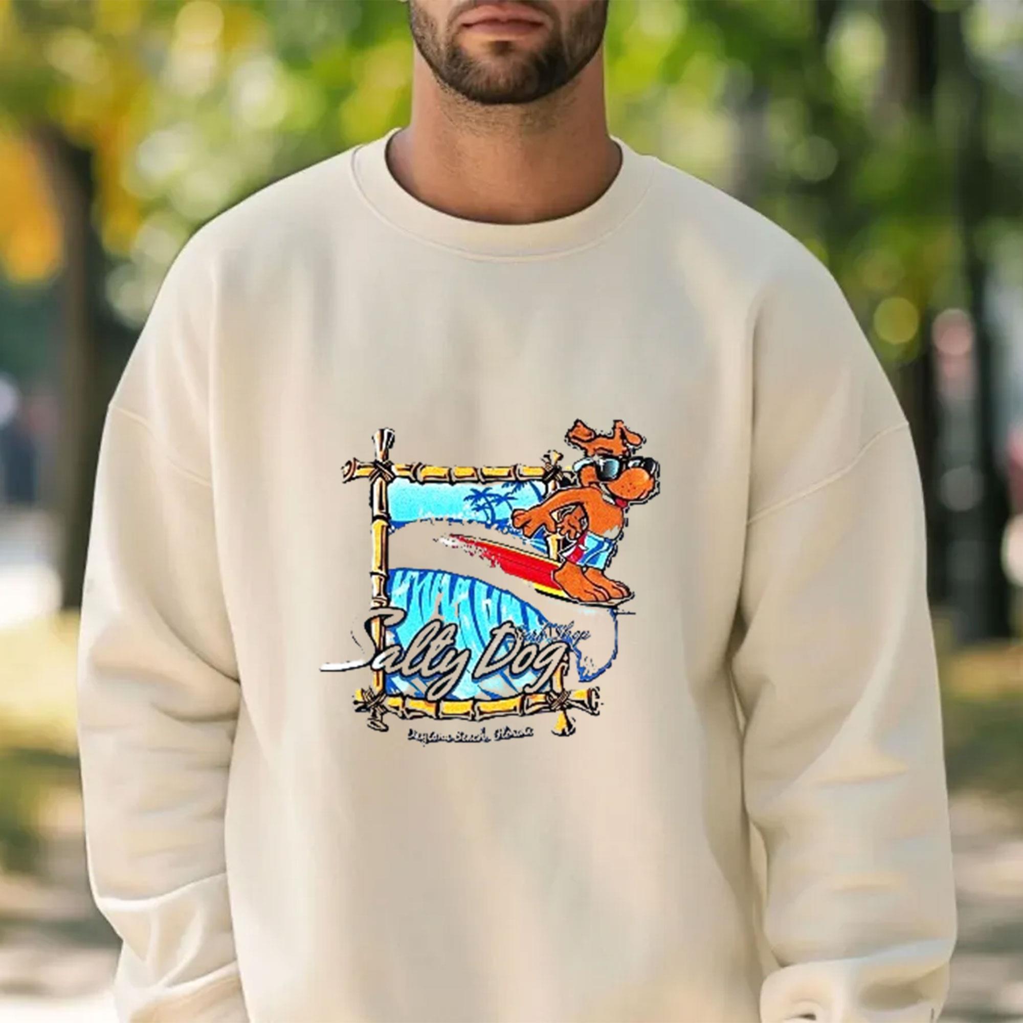Hanes Vintage Y2K Salty Dog SURF Beach Tiki Sweatshirt LIMITED EDITION 11 COLOR OPTIONS NEW INSTOCK Walmart