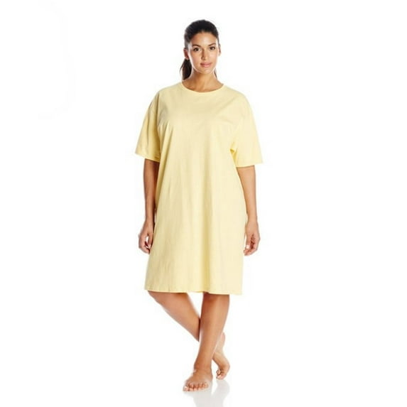 Hanes Womens Wear Around Nightshirt (Pack of 2) (Yellow)