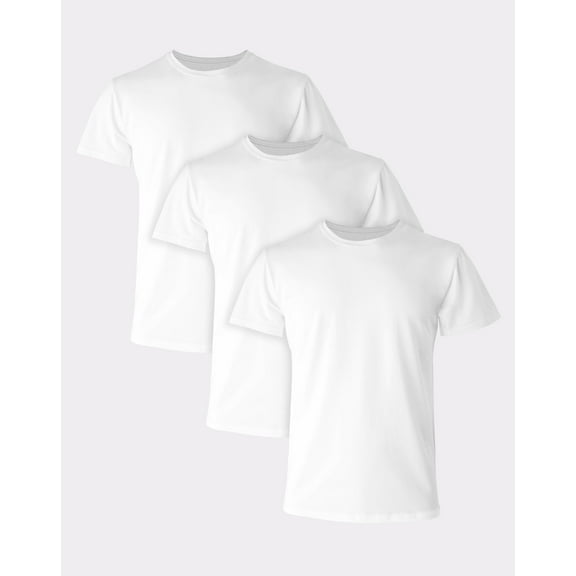 Hanes White T-Shirt 3 Pack Ultimate Big Men's Stretch Cotton Big & Tall Sizes