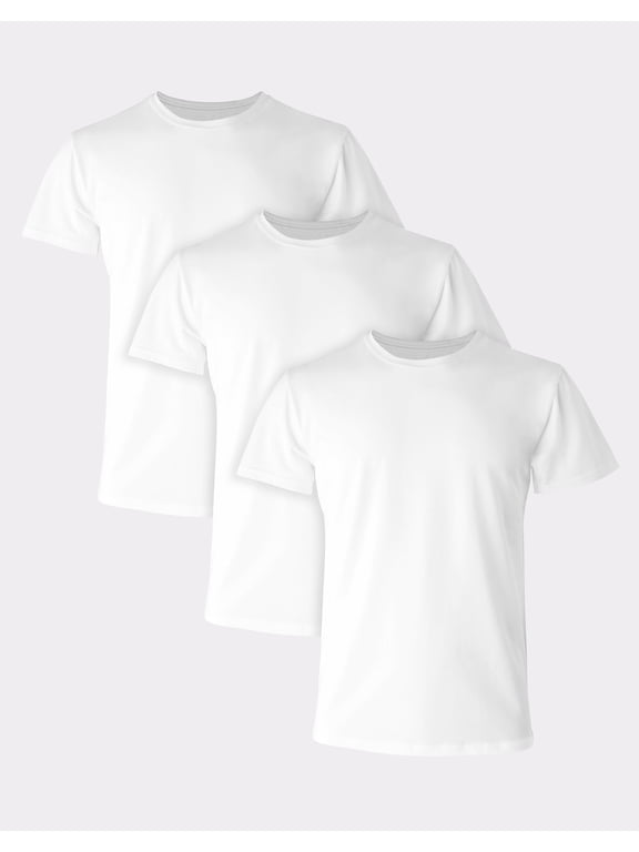 White T-Shirt 3 Pack Ultimate Big Men's Stretch Cotton Big & Tall Sizes