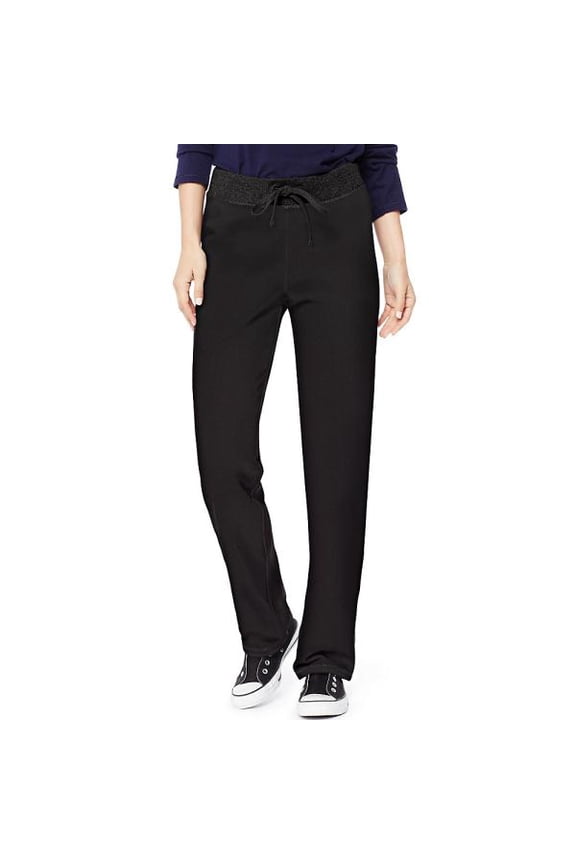 women's french terry pant, black, small