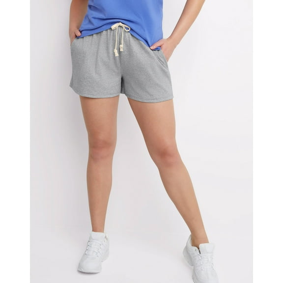 Hanes Women Jersey Shorts Essentials Cotton Lightweight Ring Spun Pockets XS-2XL