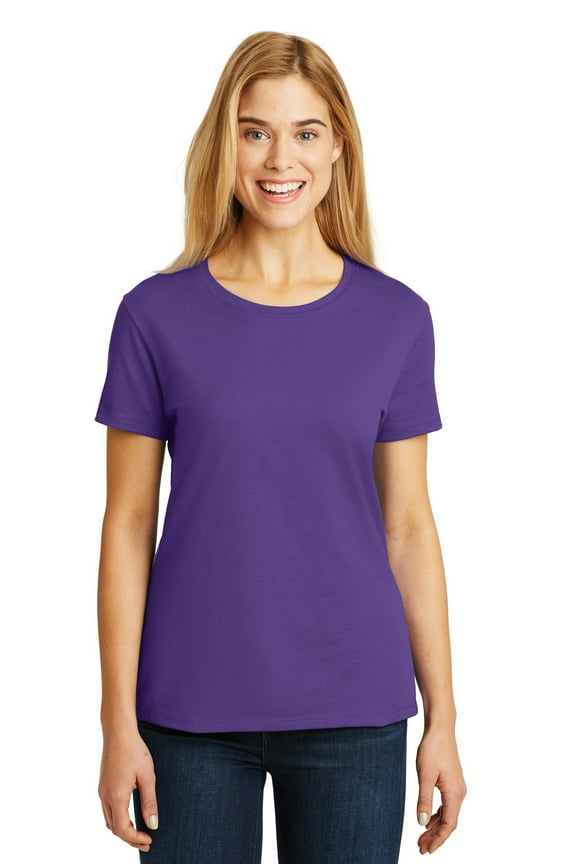 Women's 100 Percent Cotton Short Sleeve T-Shirt. SL04