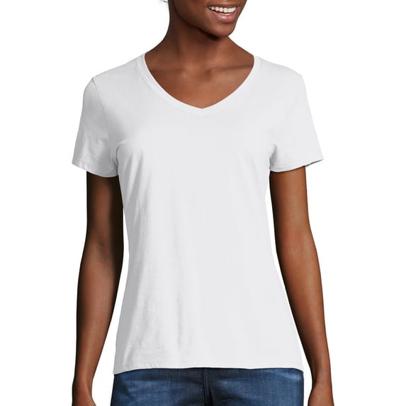 Hanes Women's 4.5 oz X-Temp® Performance V-Neck - 42V0