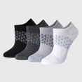 thumbnail image 1 of Hanes Women's Absolute Active 4pk Super No Show Socks - 5-9, Color: Black/Gray/White, 1 of 3