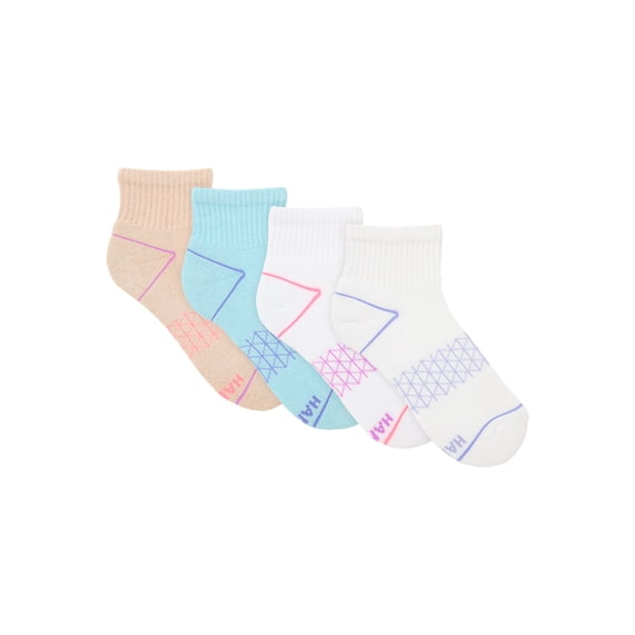 Hanes Women's Absolute Comfort Ankle Socks, 4-Pack, Size 5-9