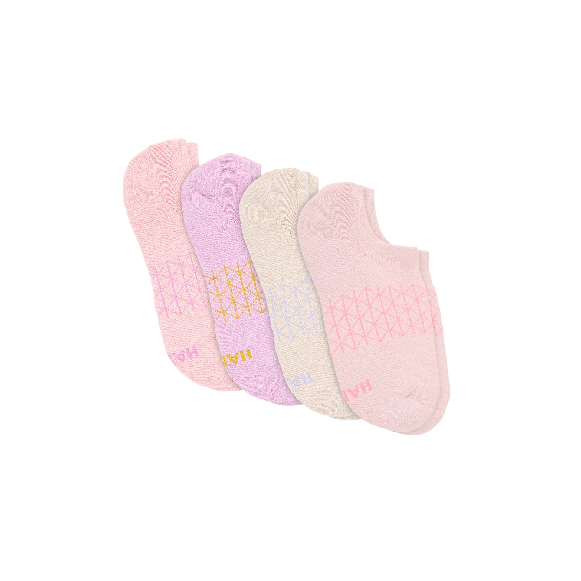 Hanes Women's Absolute Comfort Super No-Show Socks, 4-Pack, Size 5-9