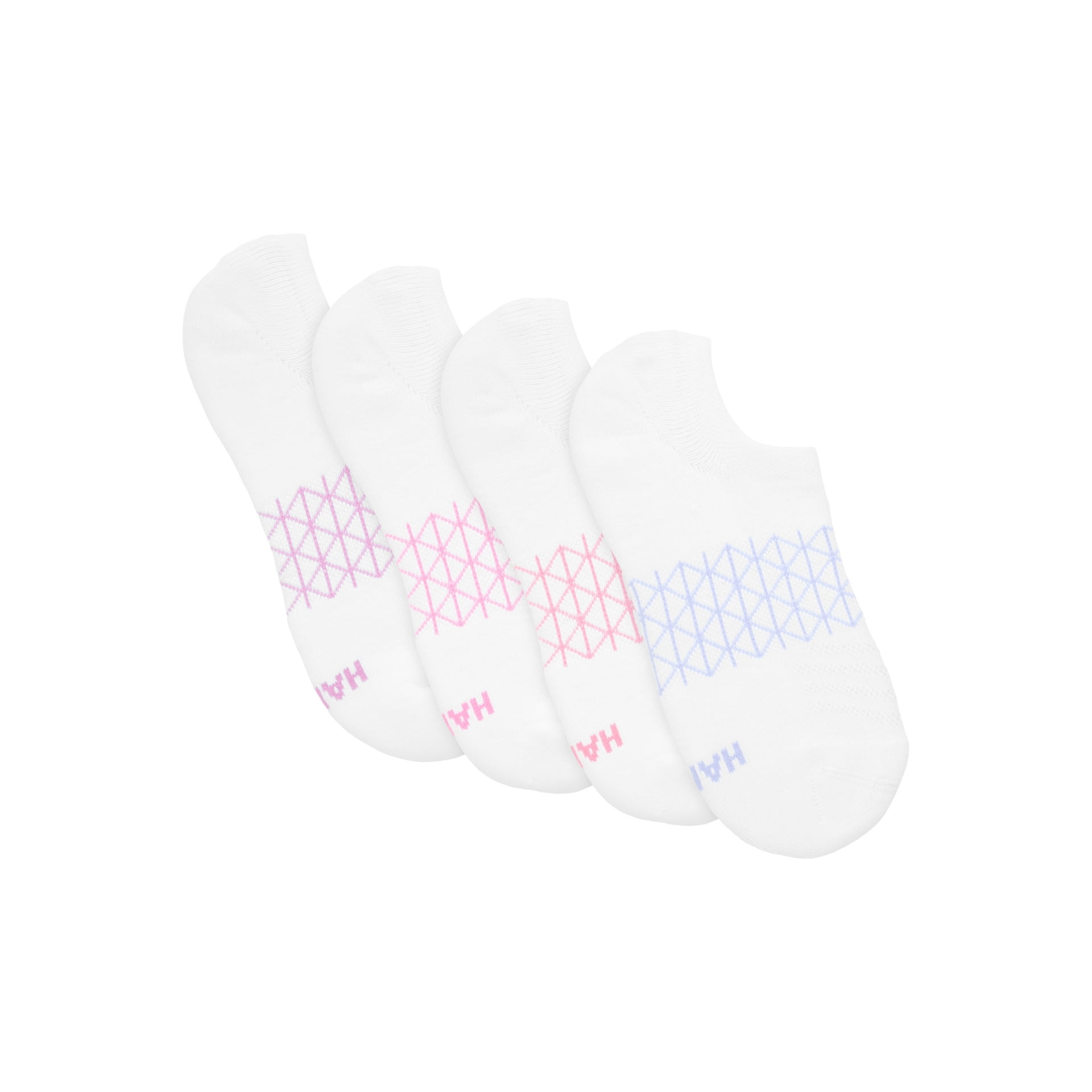 Hanes Women's Absolute Comfort Super No-Show Socks, 4-Pack, Size 5-9